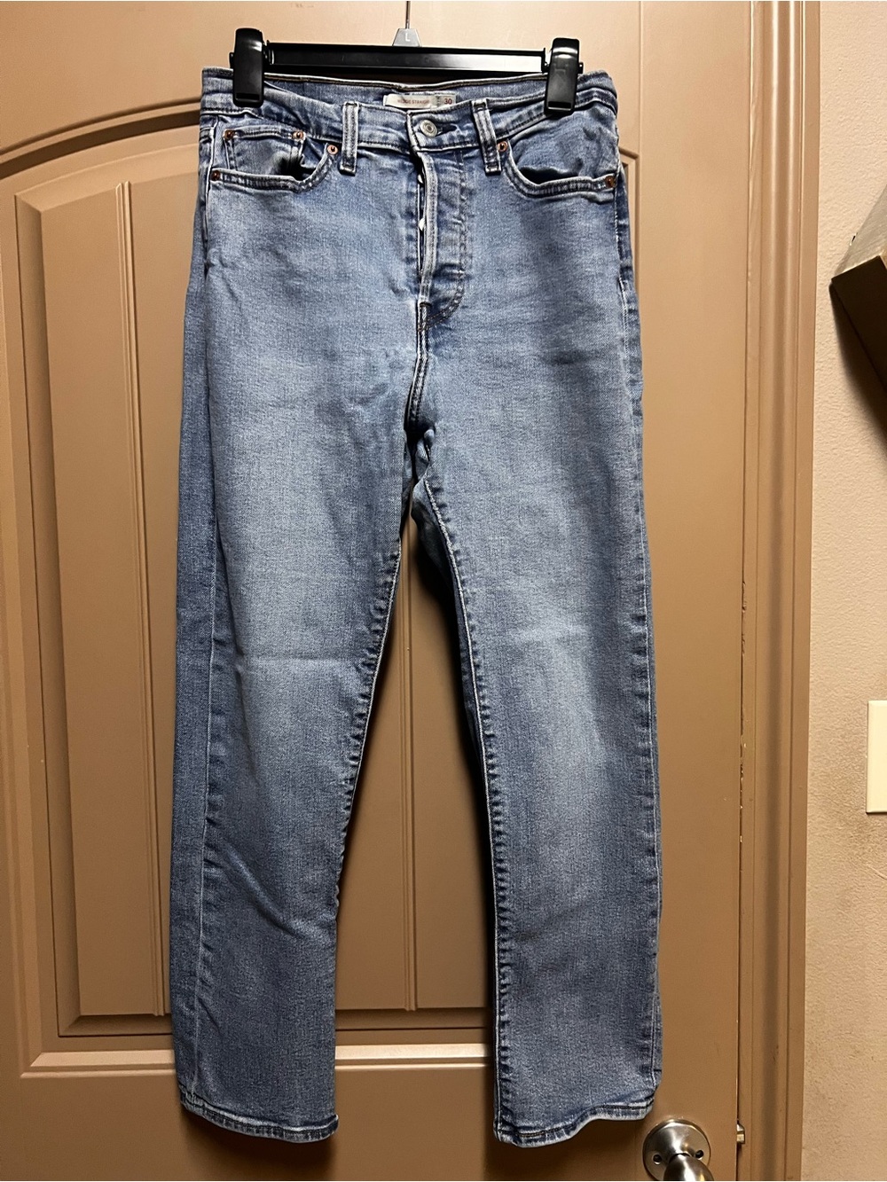 Levi’s Wedgie Straight Jeans W30 L28 Light Wash High Rise